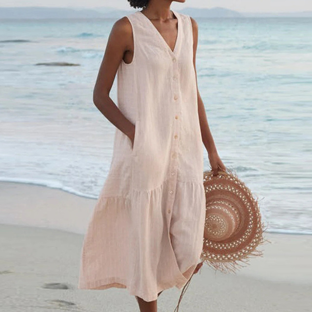 Louise - Robe d'Été Raffinée