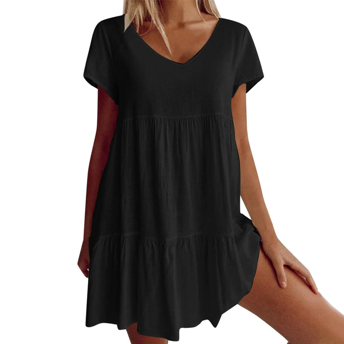 Delphine - Robe Mini d'Été Légère
