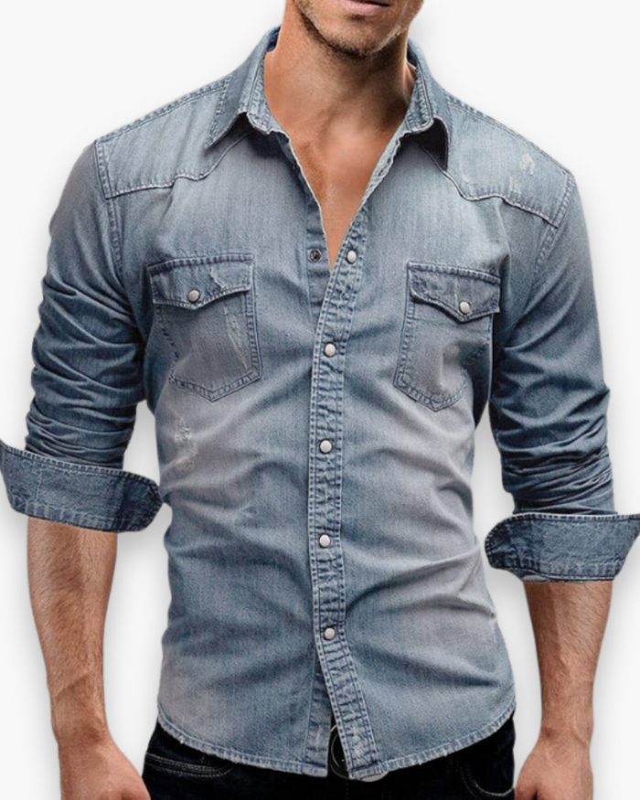 Chemise Jean Décontractée pour Homme | Style Intemporel