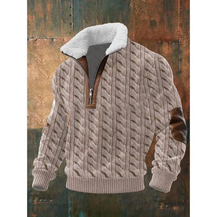 Florian – Pull homme polaire à col montant