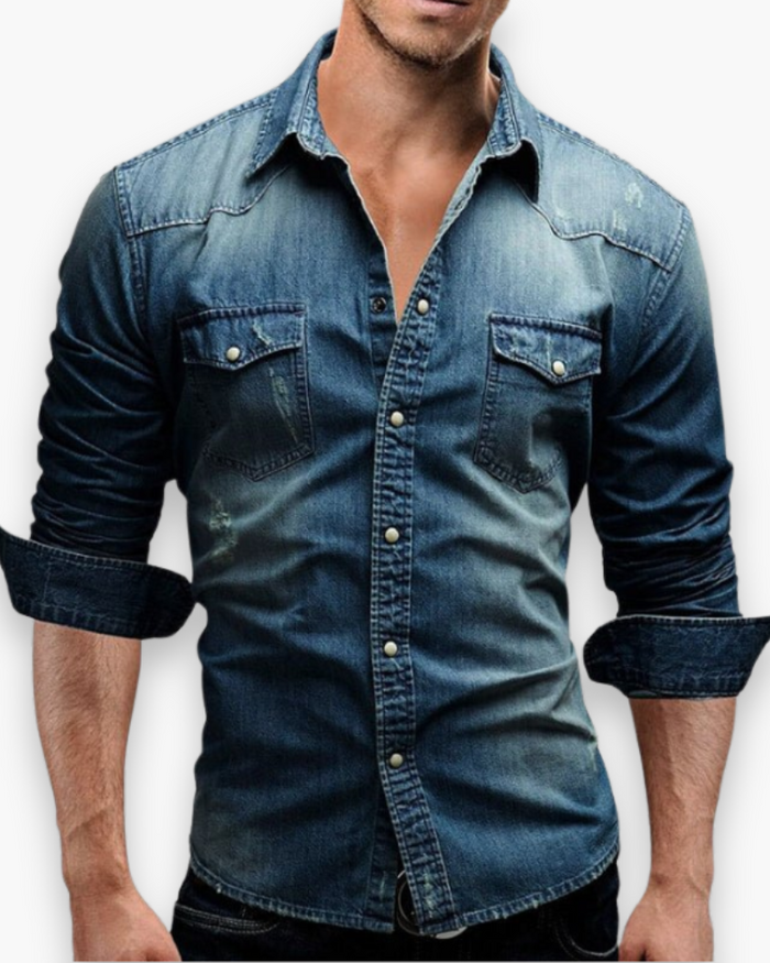 Chemise Jean Décontractée pour Homme | Style Intemporel