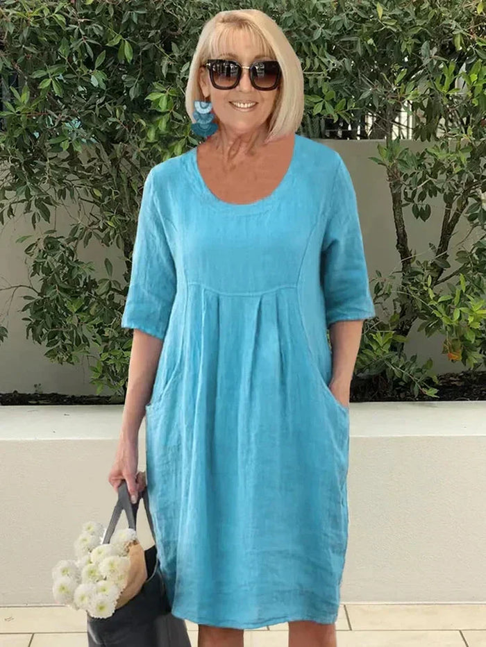Joëlle - Robe Longue Sans Manches Femme