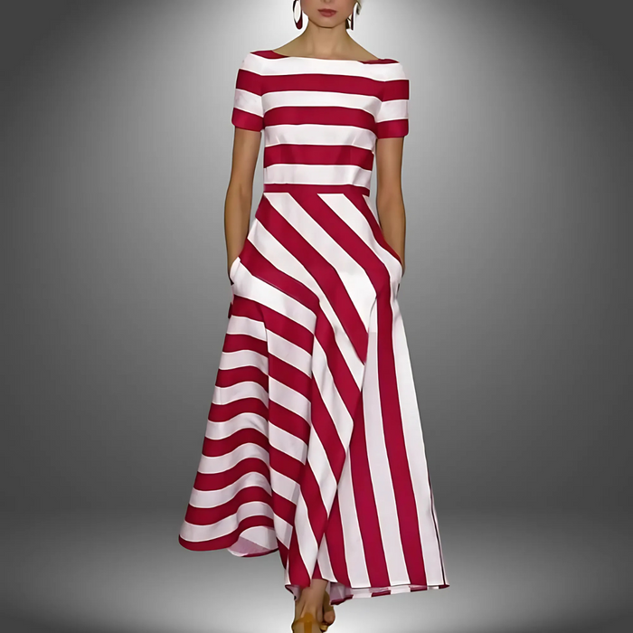 Agnès - Robe Longue Rayée d'Été Femme