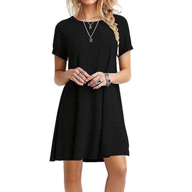 Julie - Robe Basique D'Été Confort