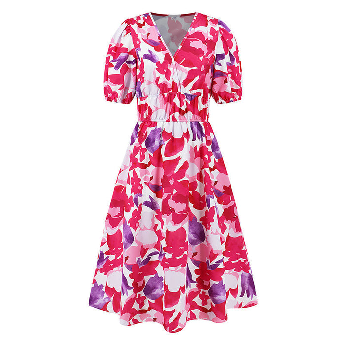 Caroline - Belle Robe d'Été Fleurie