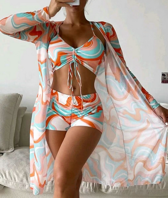 Chloé - Set De Bain 3 Pièces Élégante Et Absorbante