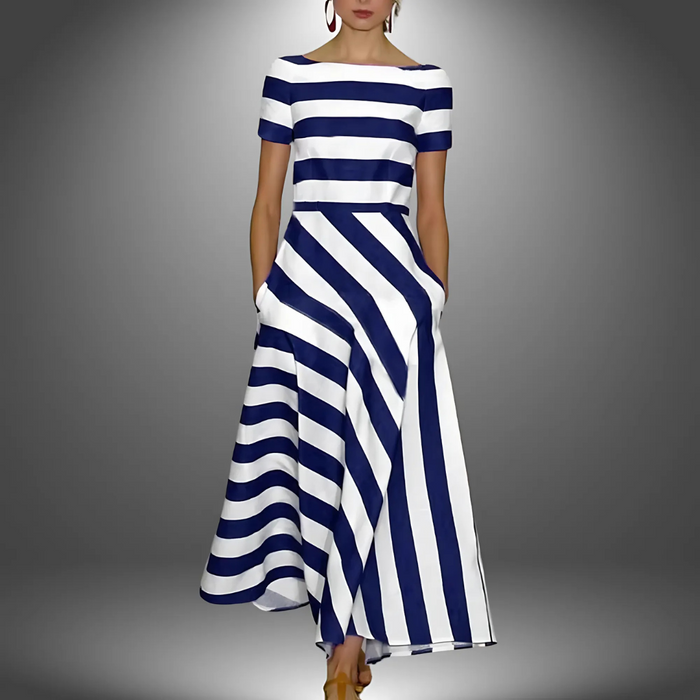 Agnès - Robe Longue Rayée d'Été Femme