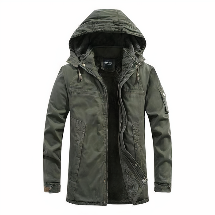 Julien - Parka Élégante Capuche Zippée