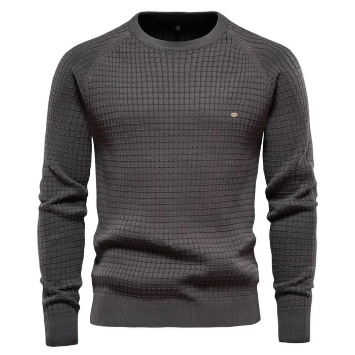 Maxime - Pull Col Rond Classique Coupe Intemporelle Homme