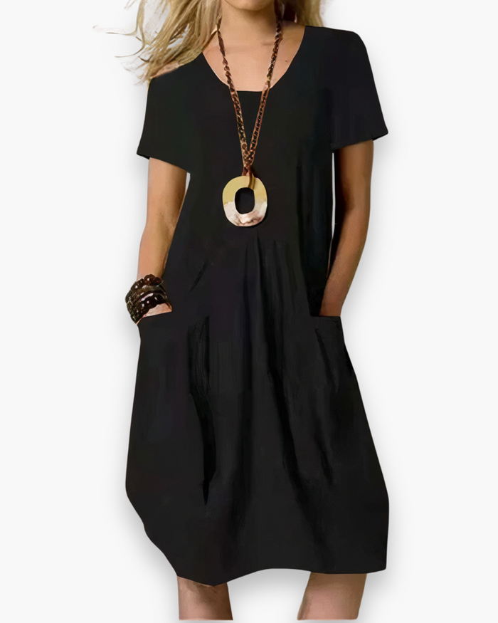 Robe Décontractée Ample pour Femme | Élégant midi