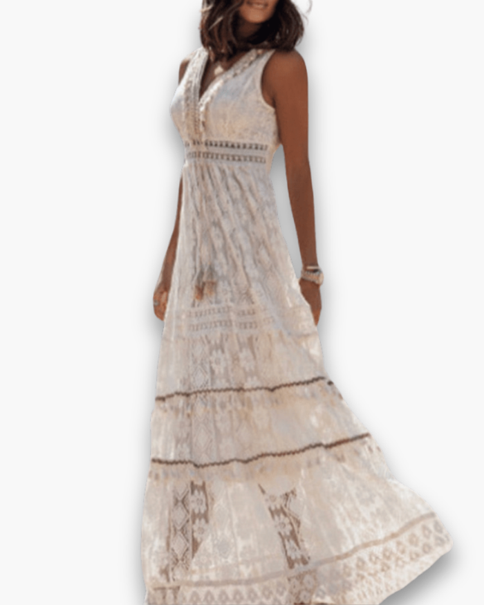 Robe Bohème Chic pour Femme | Élégance Midi