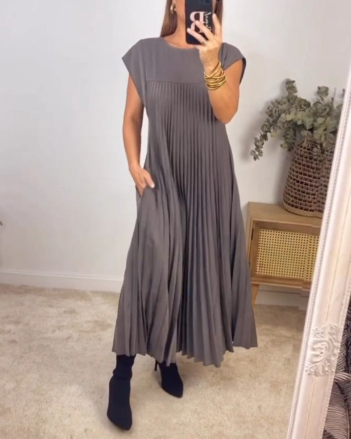 Saskia - Sublime Robe Longue Plissée
