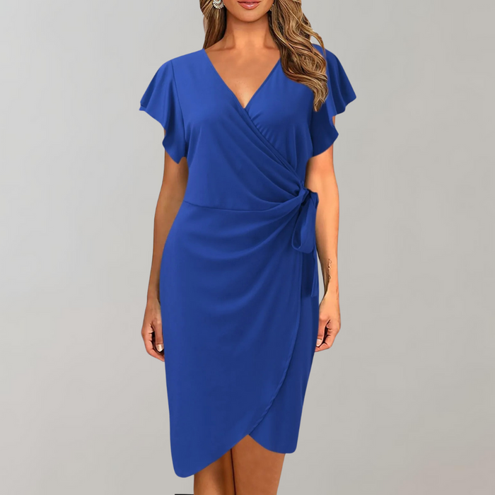Robe Midi Femme Cache-Cœur - Denise