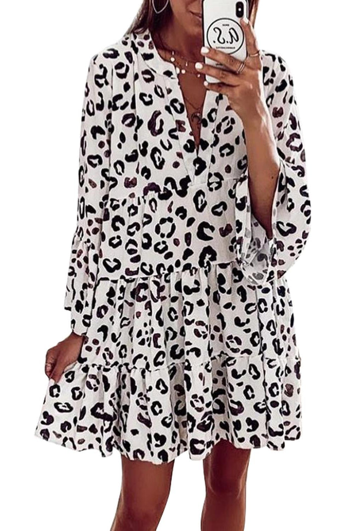 Léa - Robe Léopard D'Été Chic