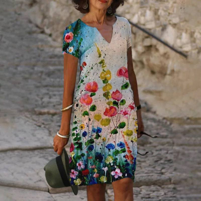 Élise - Robe D'Été Légère Imprimé Floral Femme