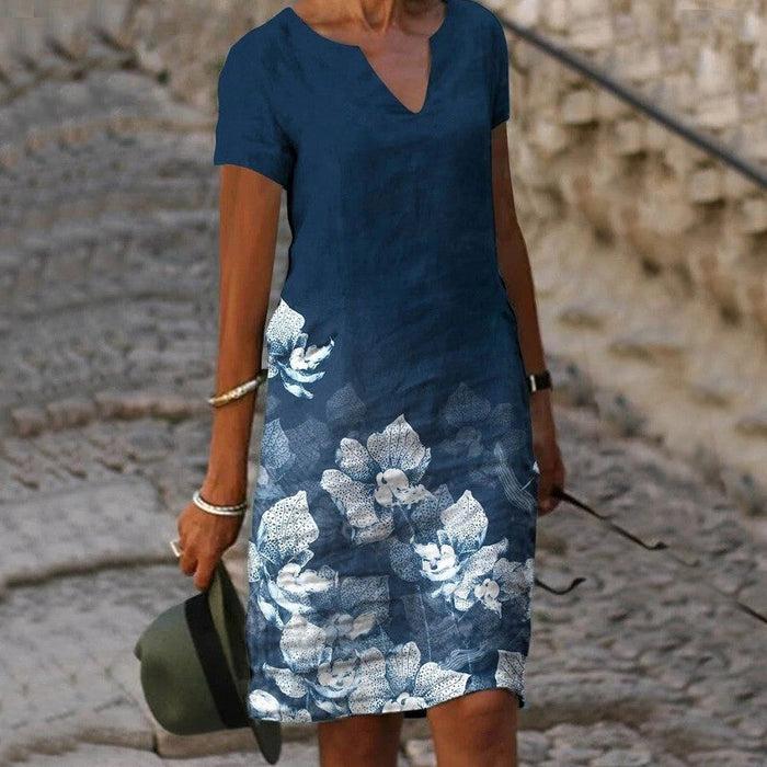 Élise - Robe D'Été Légère Imprimé Floral Femme