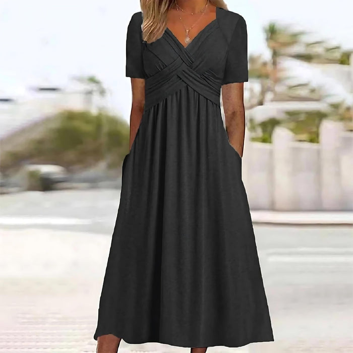 Séverine - Robe Longue à Fente Femme