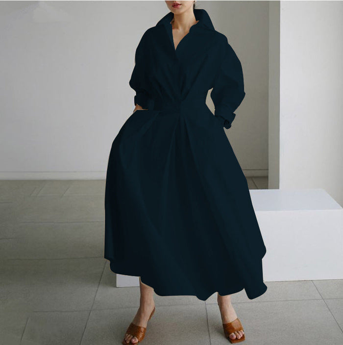 Delphine - Robe Maxi Chemise Chic