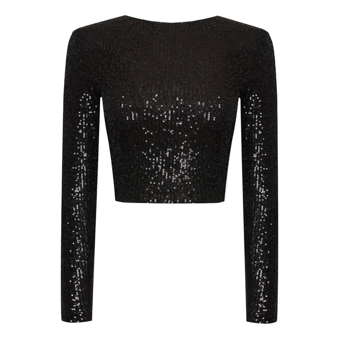 Isabeau – Haut Scintillant À Sequins, Parfait Pour Un Look Festif