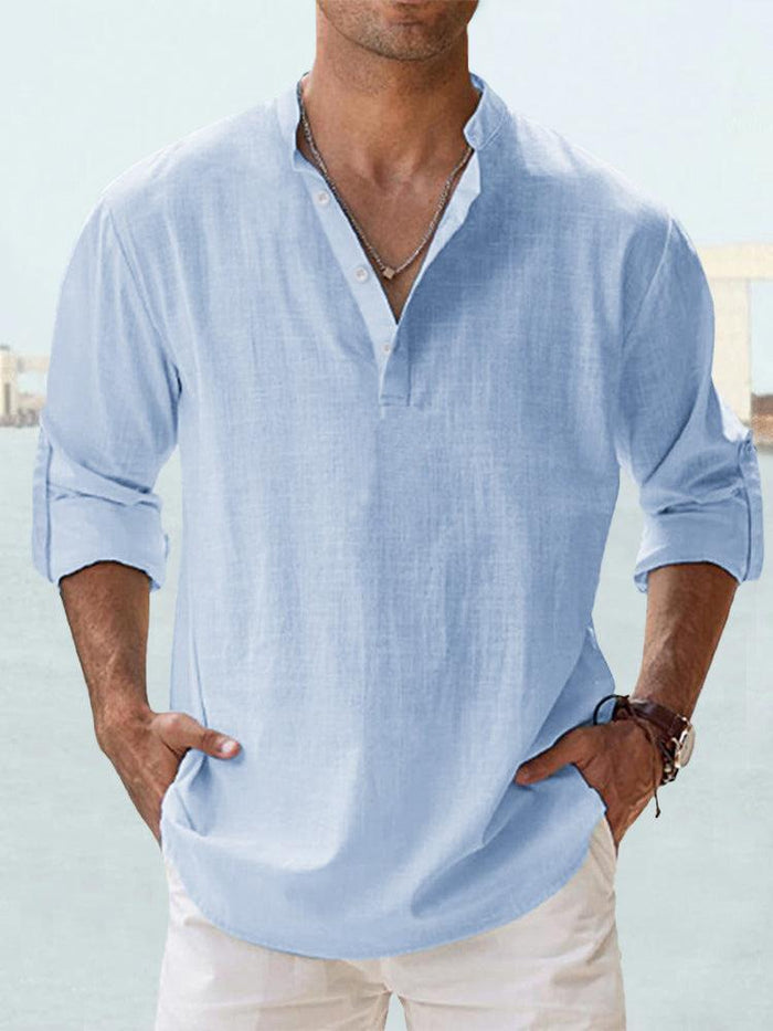 Sébastien - Chemise Lin D'Été Fluide Homme