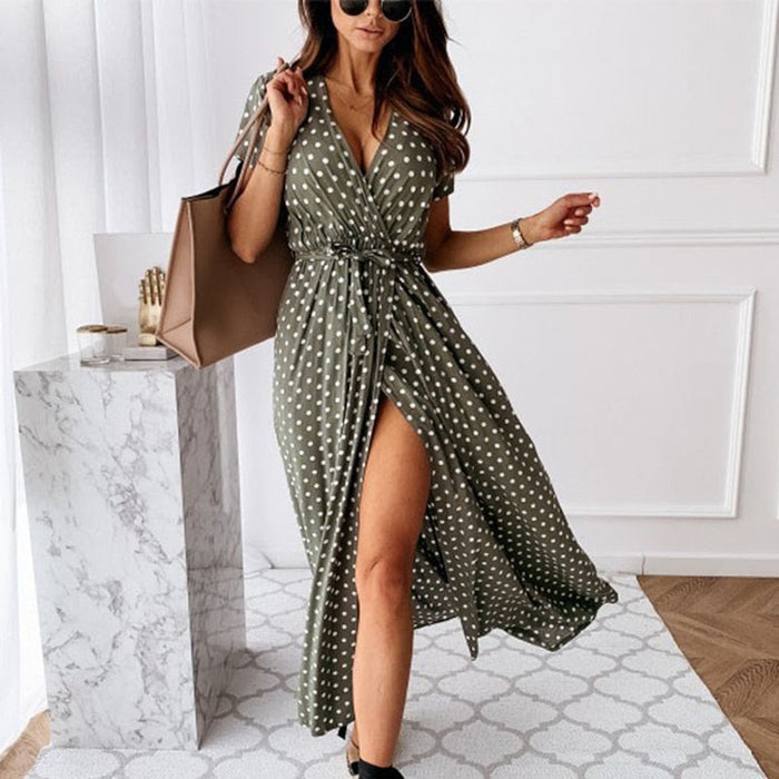 Stéphanie - Robe Maxi d'Été Élégante