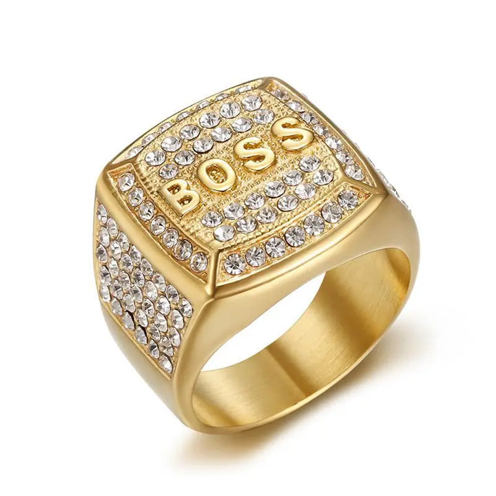 Bague goutte pavée
