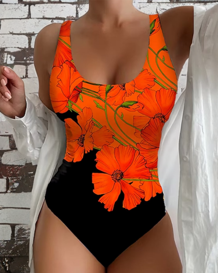 Louise - Maillot Une Pièce Fleuri Élégant