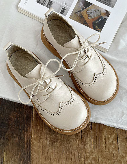 Aurore - Chaussures Oxford Bout Carré Large Femme