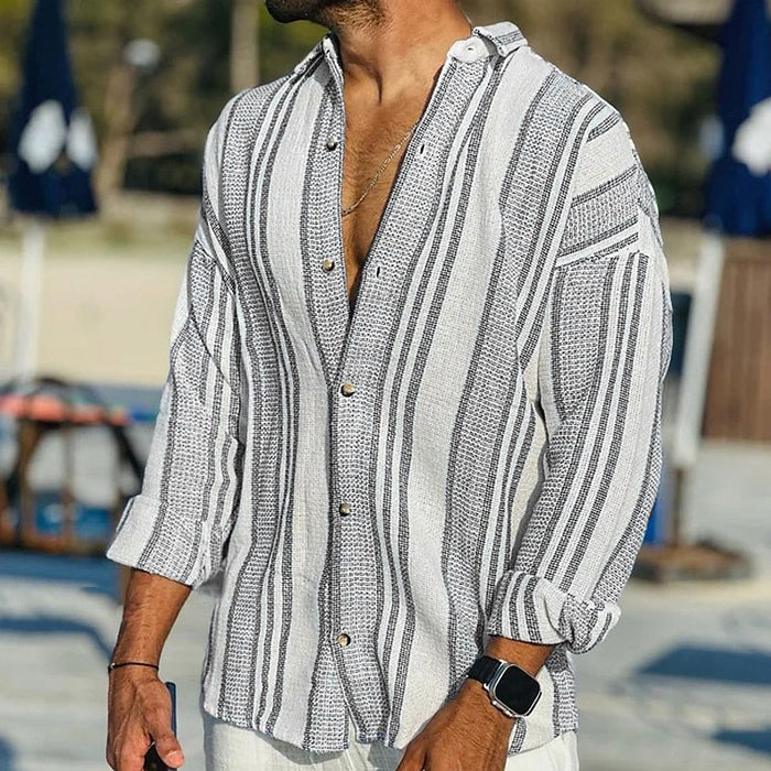 Hugo - Chemise D'Été Rayée Vintage