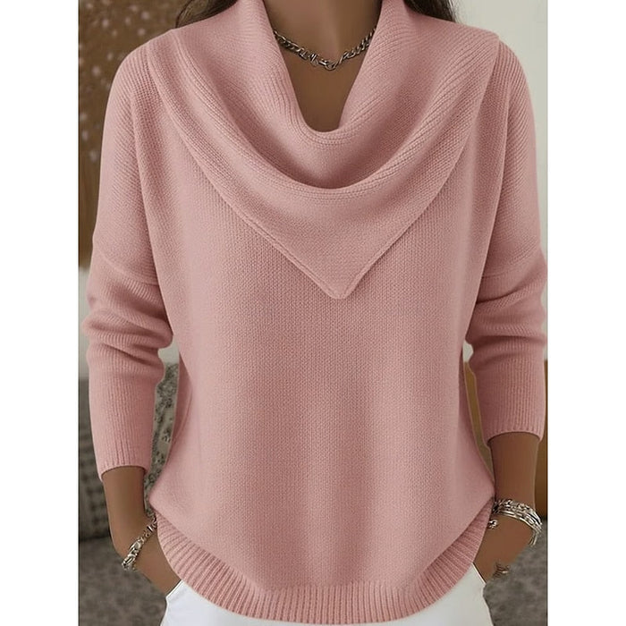 Sylvie - Pull Raffiné Maille Fine Col Bénitier