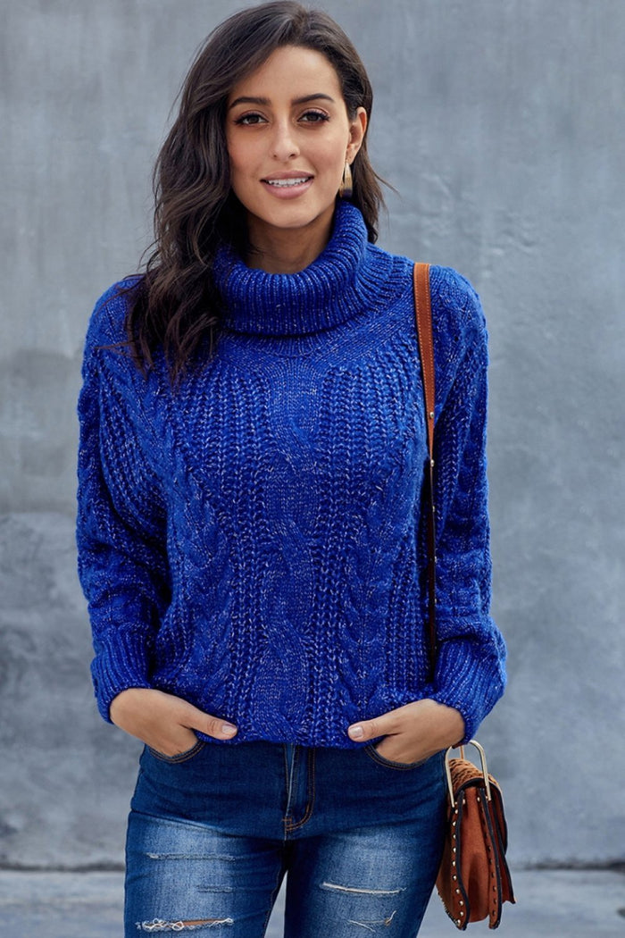 Juliette - Pull Oversize Maille Torsadée Tendance Femme