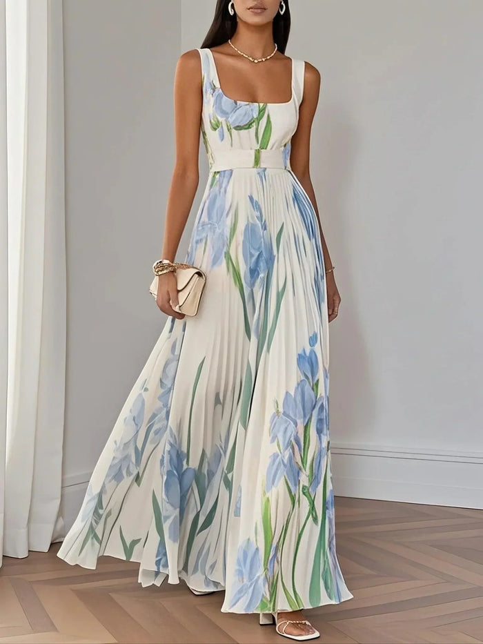 Valérie - Robe Longue Femme Fleurie Élégante