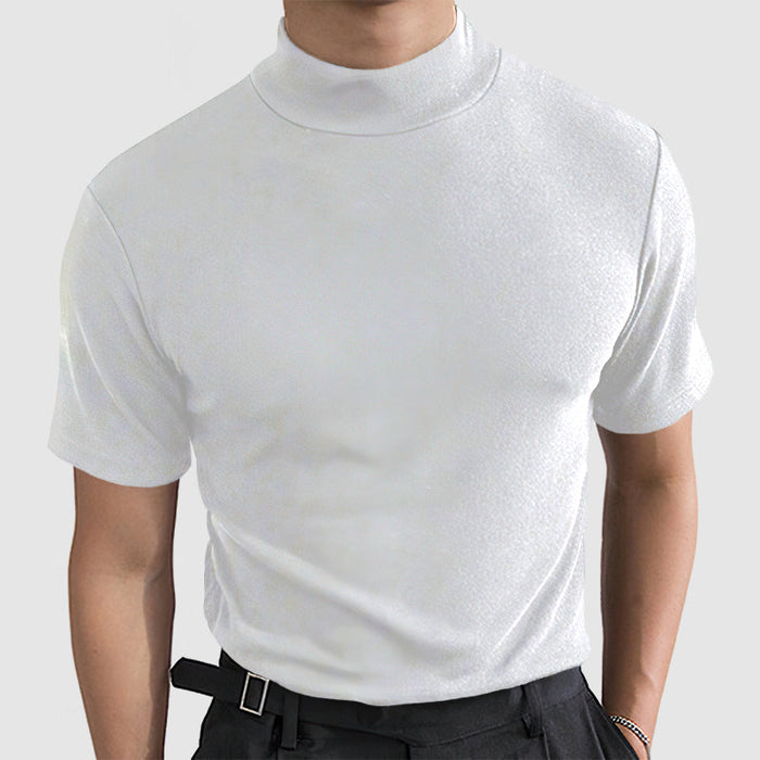 Carlos - T-Shirt Col Roulé Casual Homme