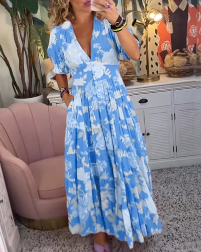 Muriel - Robe Maxi Femme Fleurie