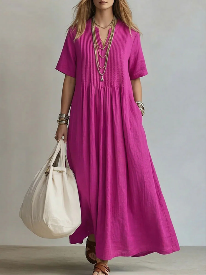Babette - Superbe Robe Longue en Lin Légère