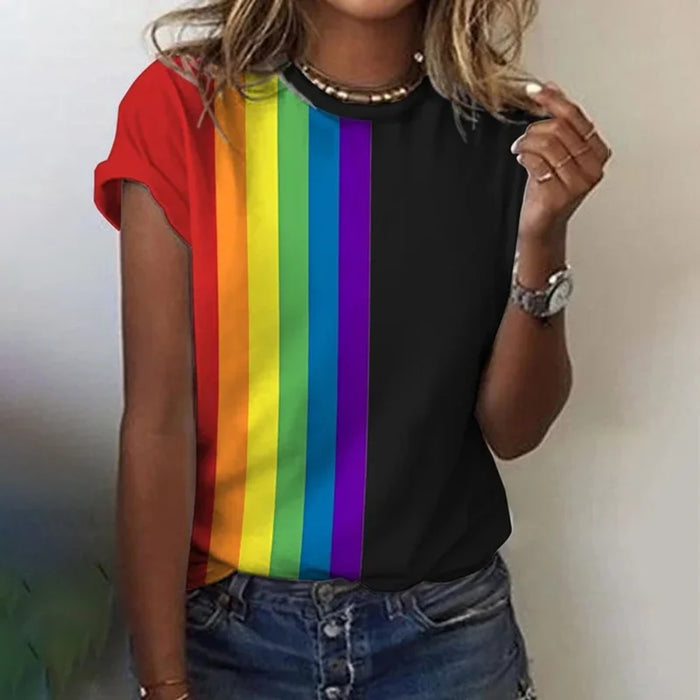 Julie - T-Shirt D'Été Coloré
