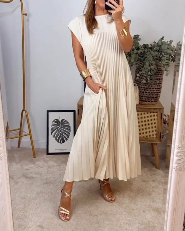 Saskia - Sublime Robe Longue Plissée