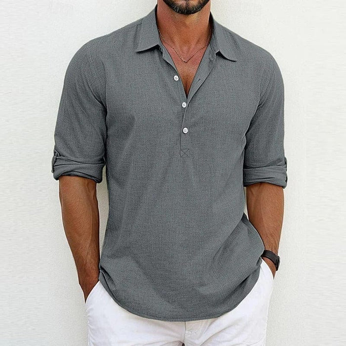Cristian - Polo Lin Casual Homme