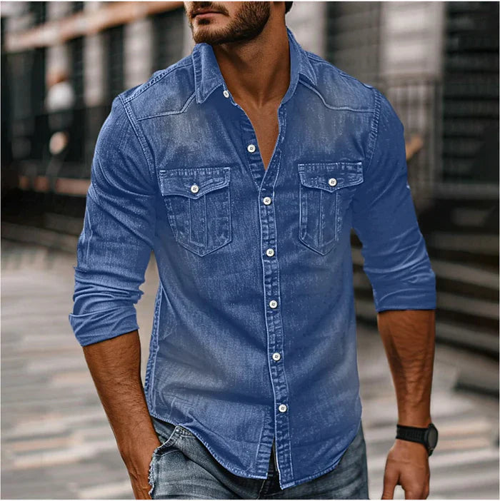 Alejandro - Chemise Denim Stylée Homme