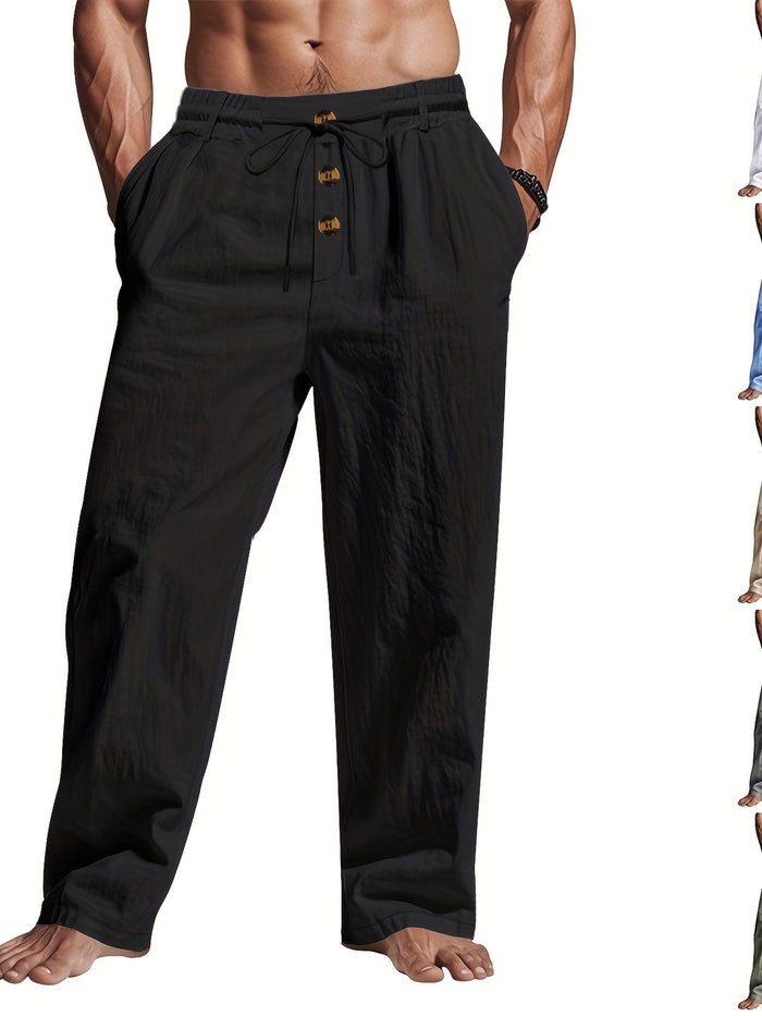 Reed - Pantalon en Lin Léger Homme