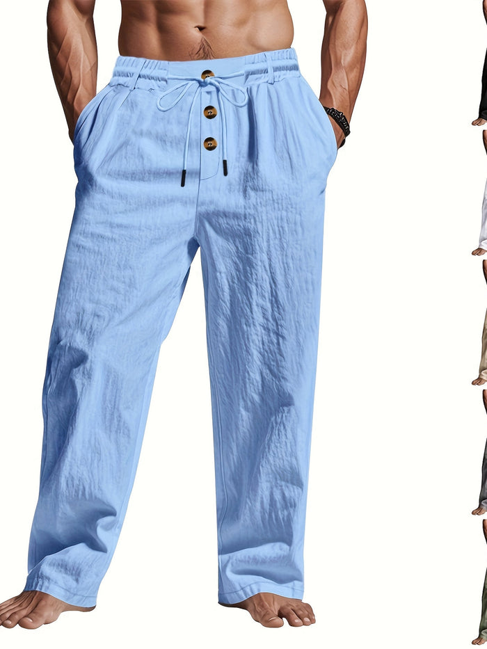 Reed - Pantalon en Lin Léger Homme