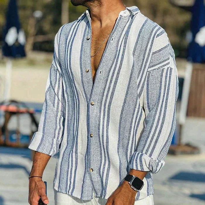 Hugo - Chemise D'Été Rayée Vintage