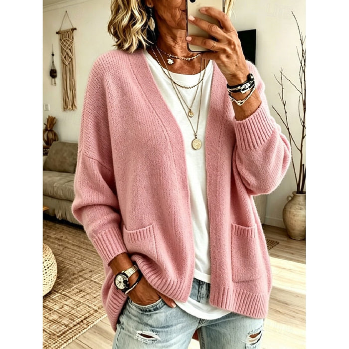 Sylvie - Cardigan Élégant Long Ouvert