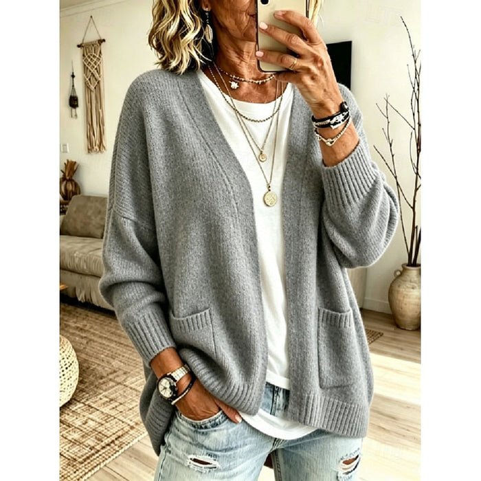 Sylvie - Cardigan Élégant Long Ouvert