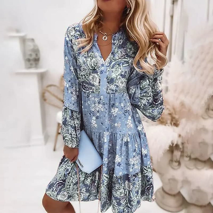 Stéphanie - Robe Féminine Fleurie Ample