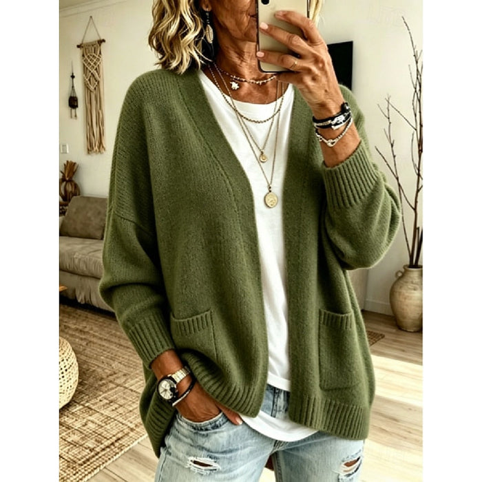 Sylvie - Cardigan Élégant Long Ouvert