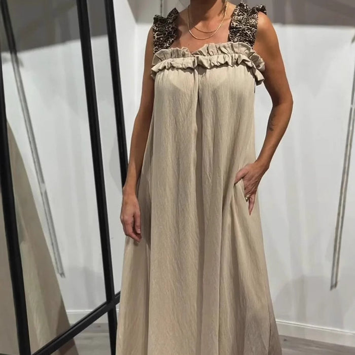 Marlène - Robe Longue Sans Manches à Poches