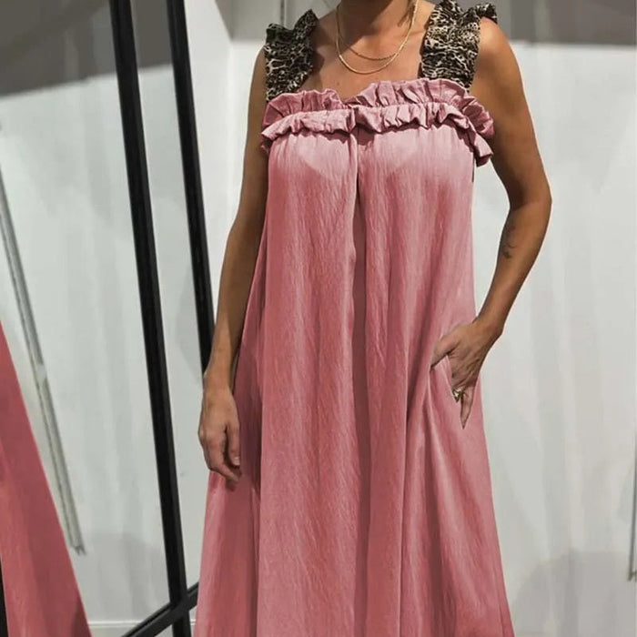 Marlène - Robe Longue Sans Manches à Poches
