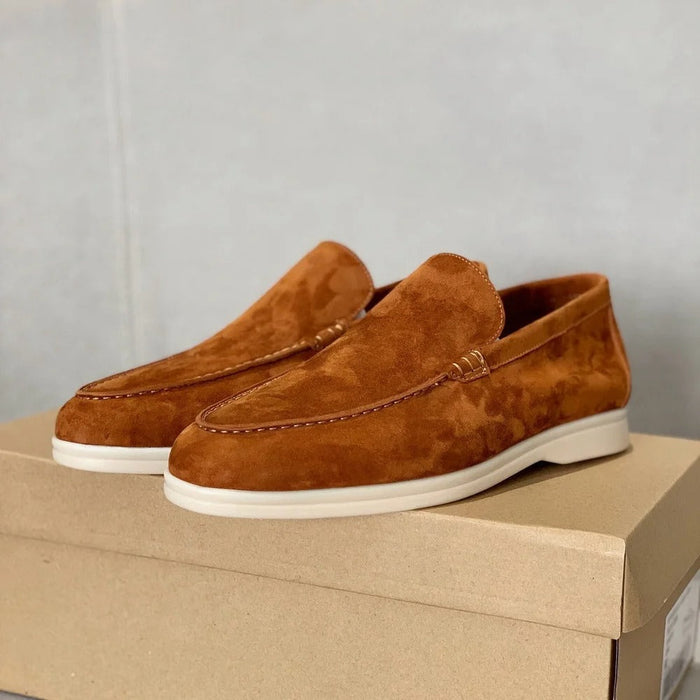 Raphaël - Mocassins Daim Confortables Style Old Money Homme