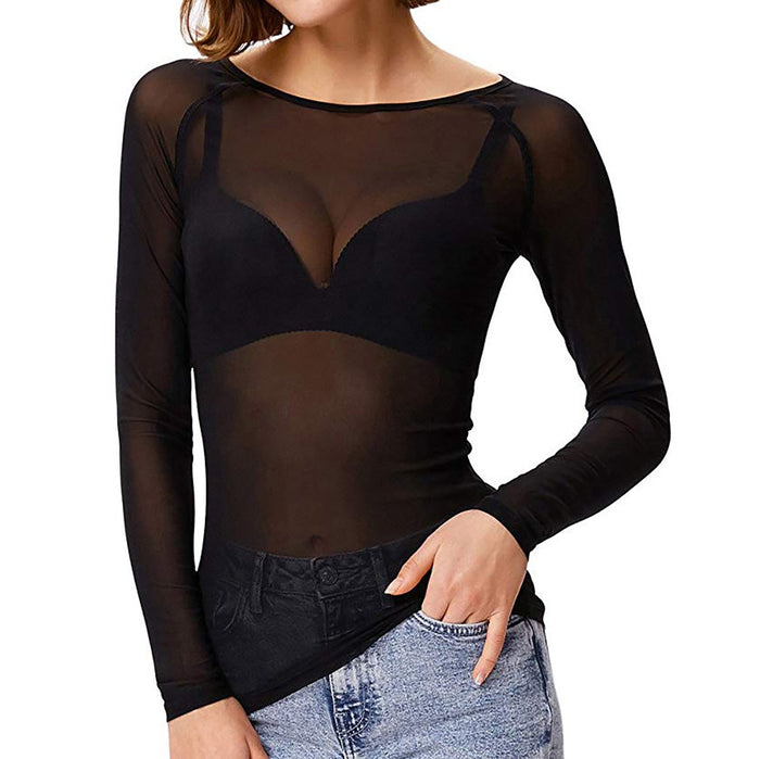 Aurélie - Haut en Maille Élégant Manches Longues Femme